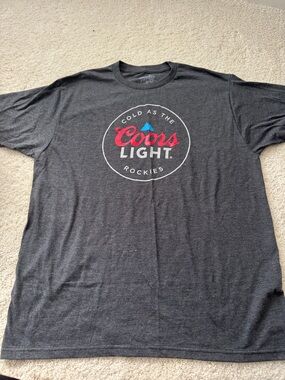 Coors Light Men's Short Sleeve Logo T-Shirt - Dark Gray